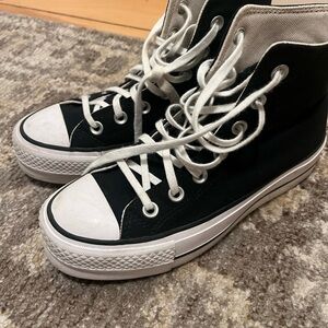 Converse Black and White High-Top Sneakers